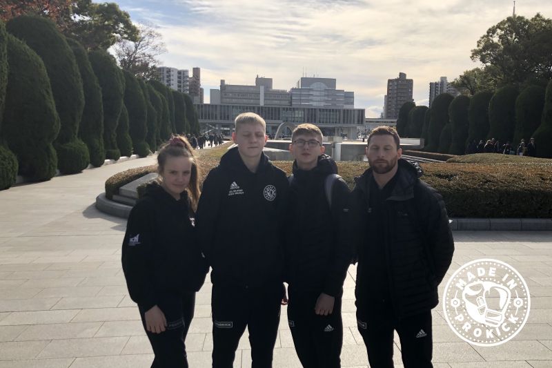 The team arrived at Hiroshima museum
